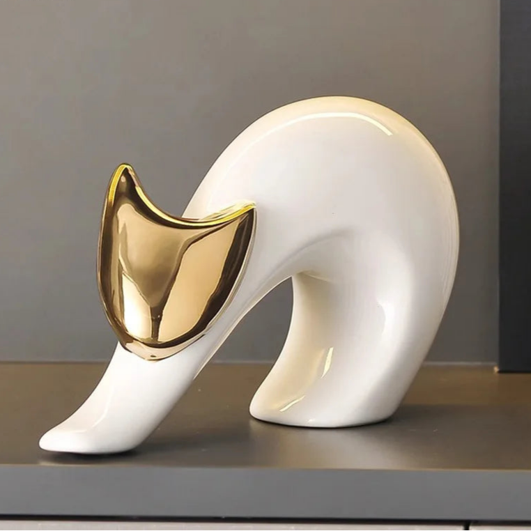 Aurora Ceramic Cat Statue