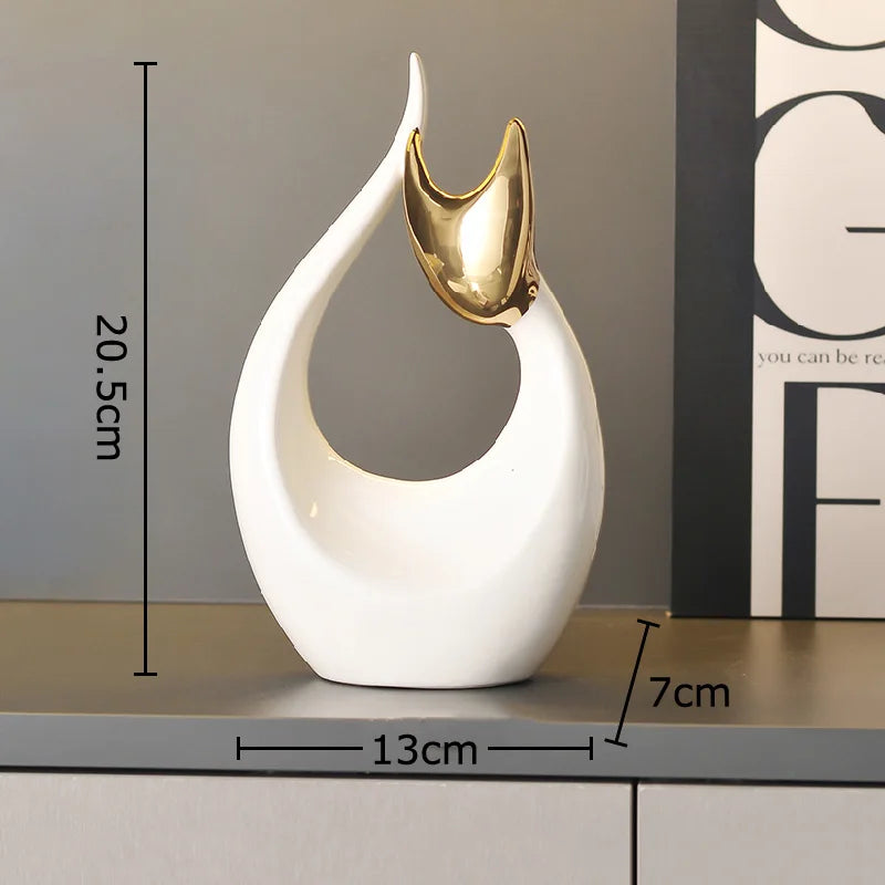Aurora Ceramic Cat Statue